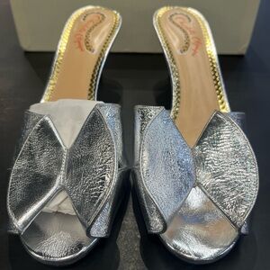 Charlotte Olympia Silver Women's Slide heel Sandals (14)